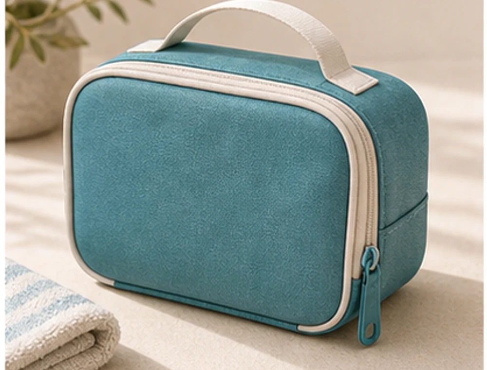 Kompakte Erste-Hilfe-Tasche leer als neutrales Reiseproduktbild